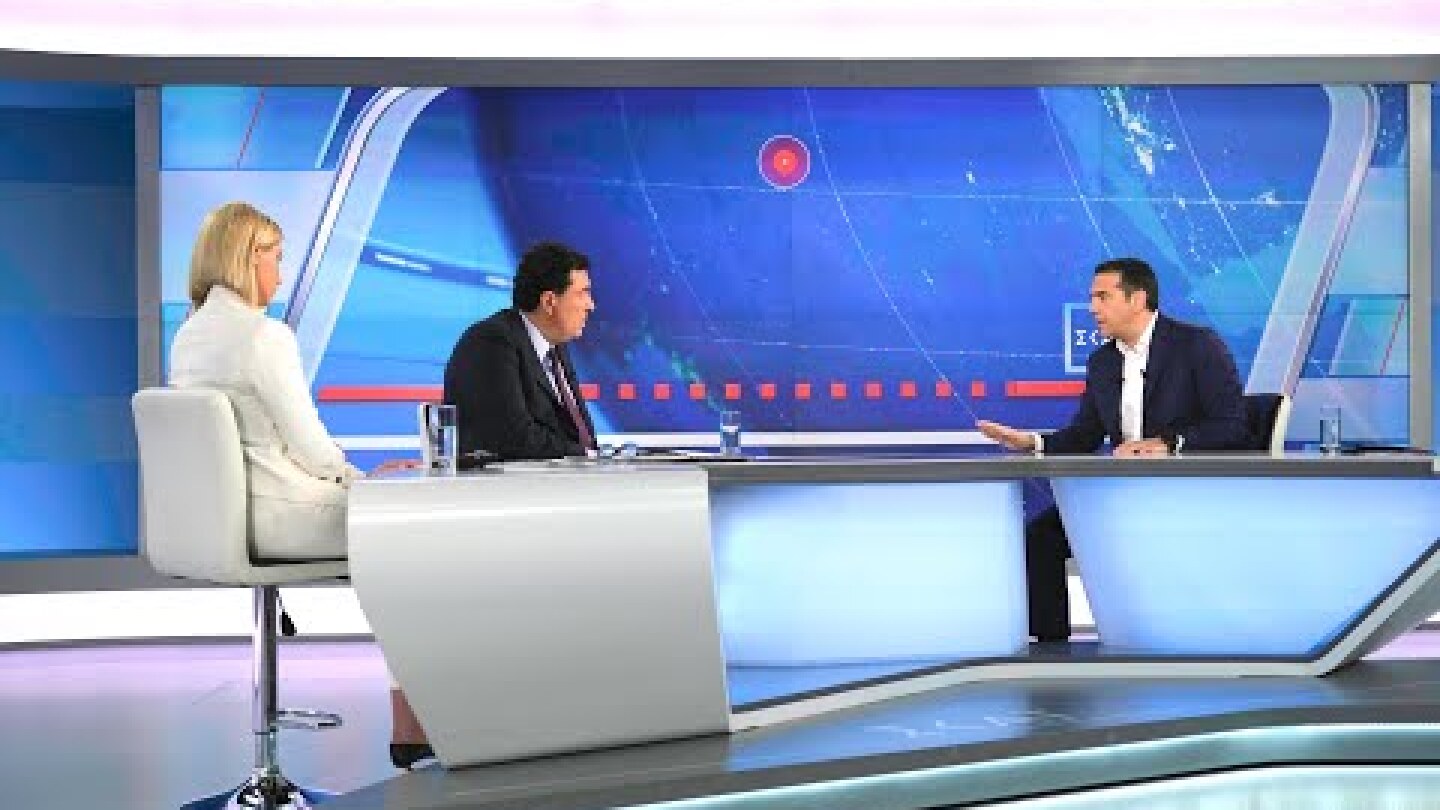 Συνέντευξη στο κεντρικό δελτίο ειδήσεων του ΣΚΑΪ.