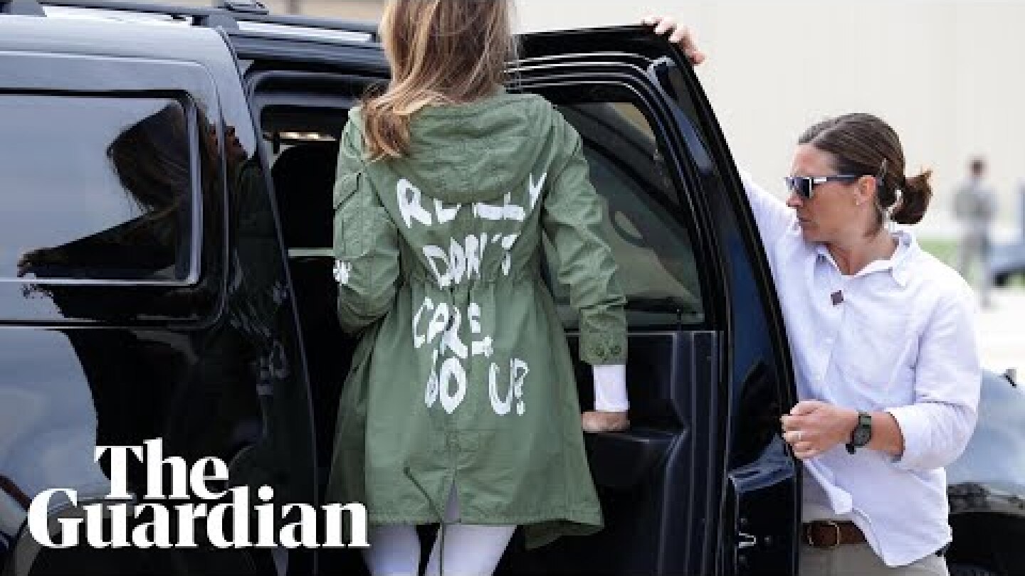 Melania Trump wears 'I don't care' jacket en route to child detention centre