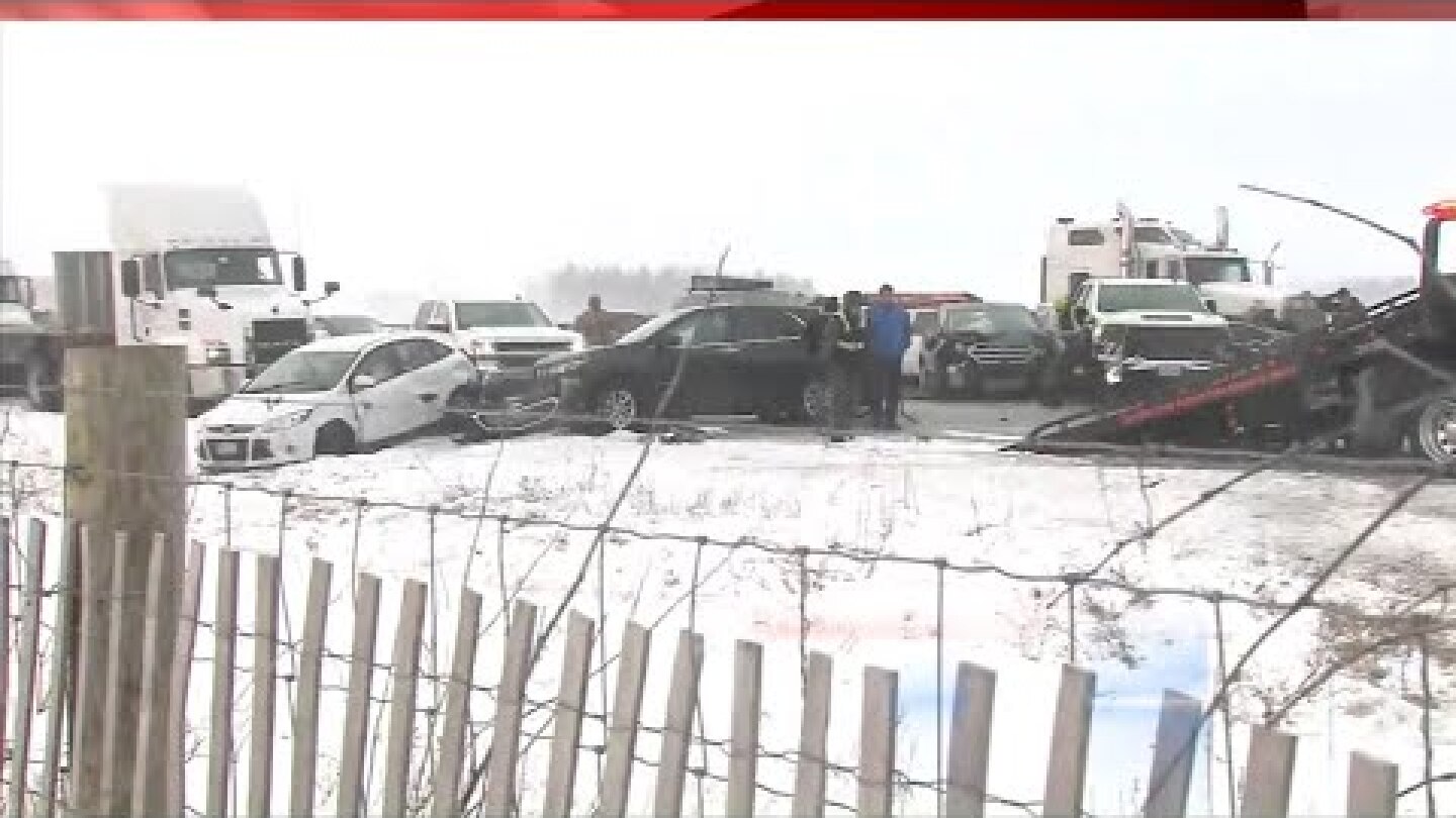 50-car pileup in Wisconsin leaves 27 injured