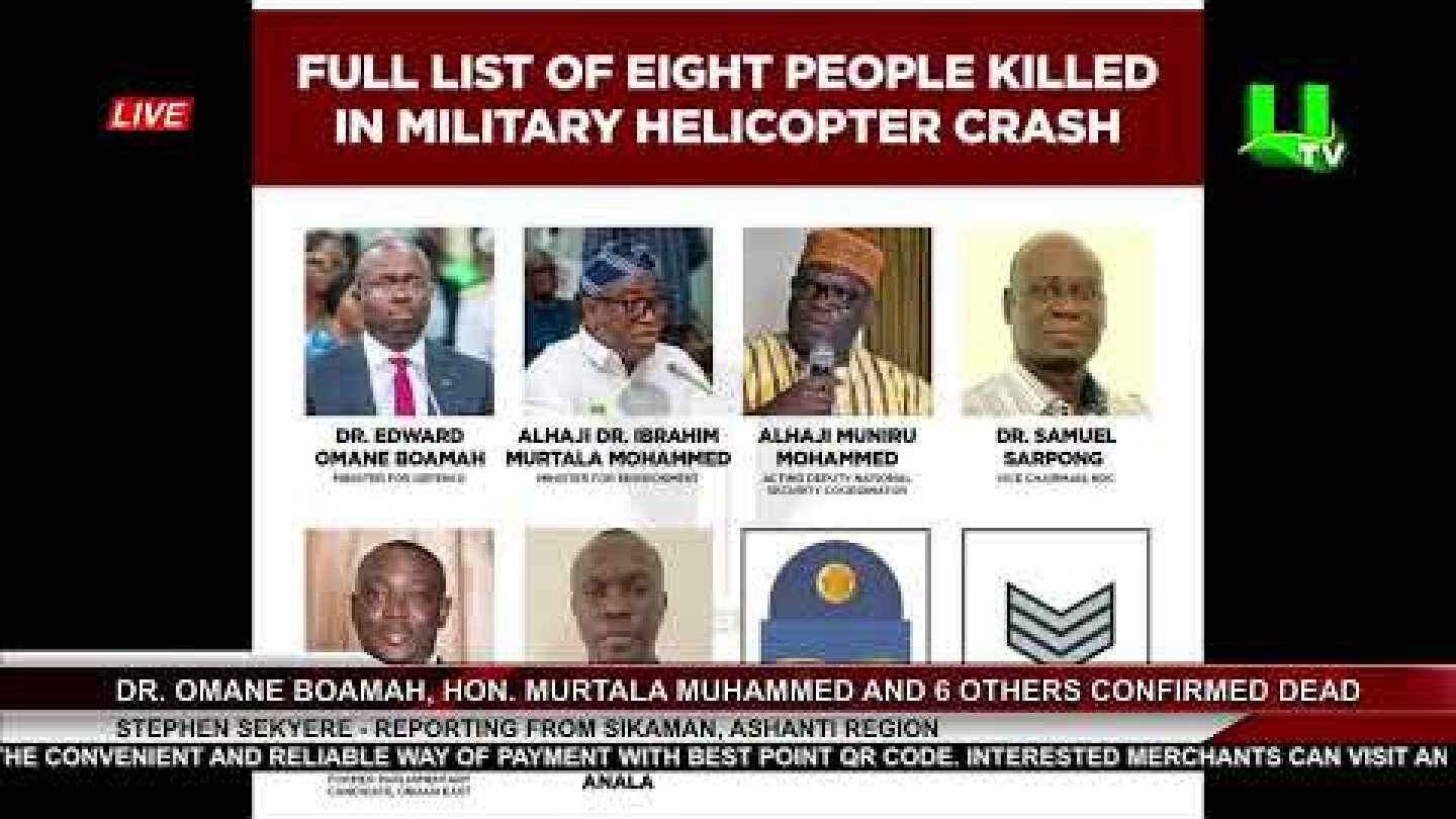 Ghana Armed Forces Helicopter Crash 06/08/25