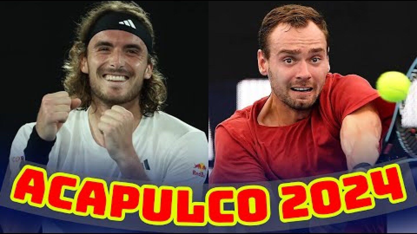 Roman Safiullin vs Stefanos Tsitsipas .. Full Match Highlights .. R1 .. Acapulco 2024