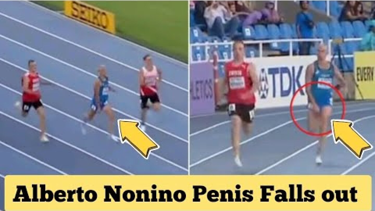 Alberto Nonino comes last in 400m dash after his 'penis came out in the middle of the race'