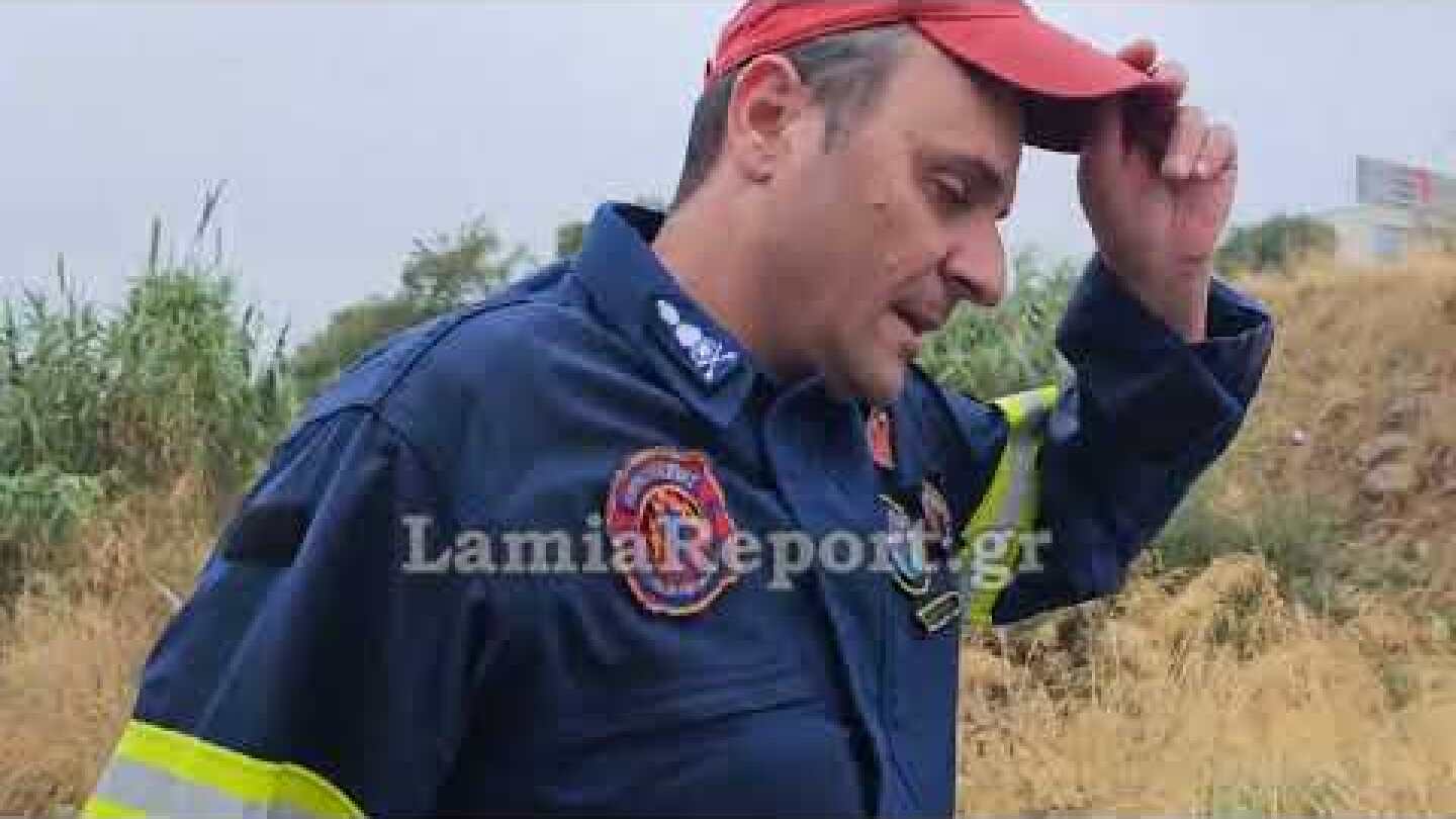 LamiaReport.gr: Χείμαρρος παρέσυρε αυτοκίνητο στη Λαμία