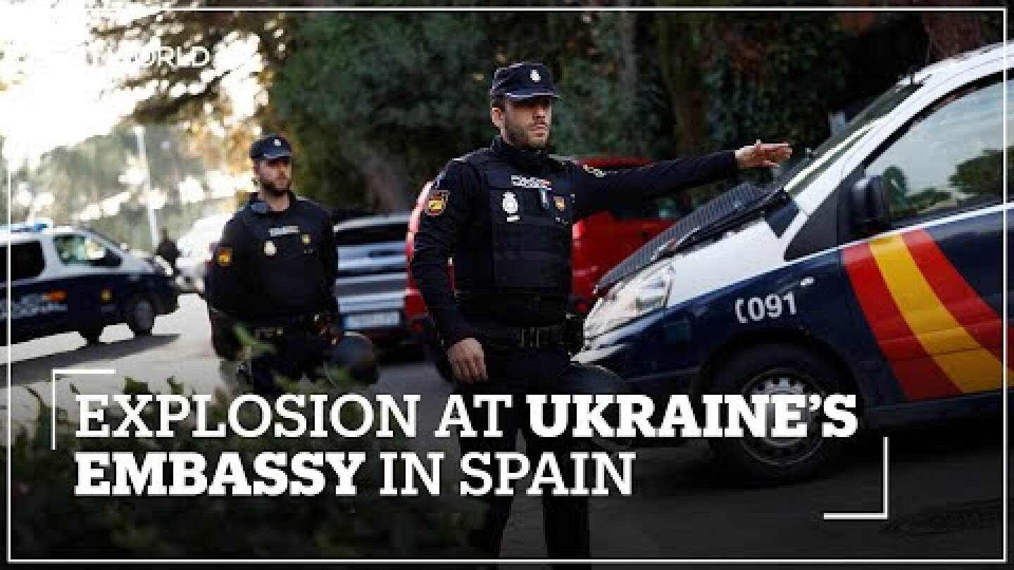 Blast at Ukrainian embassy in Spain injures one