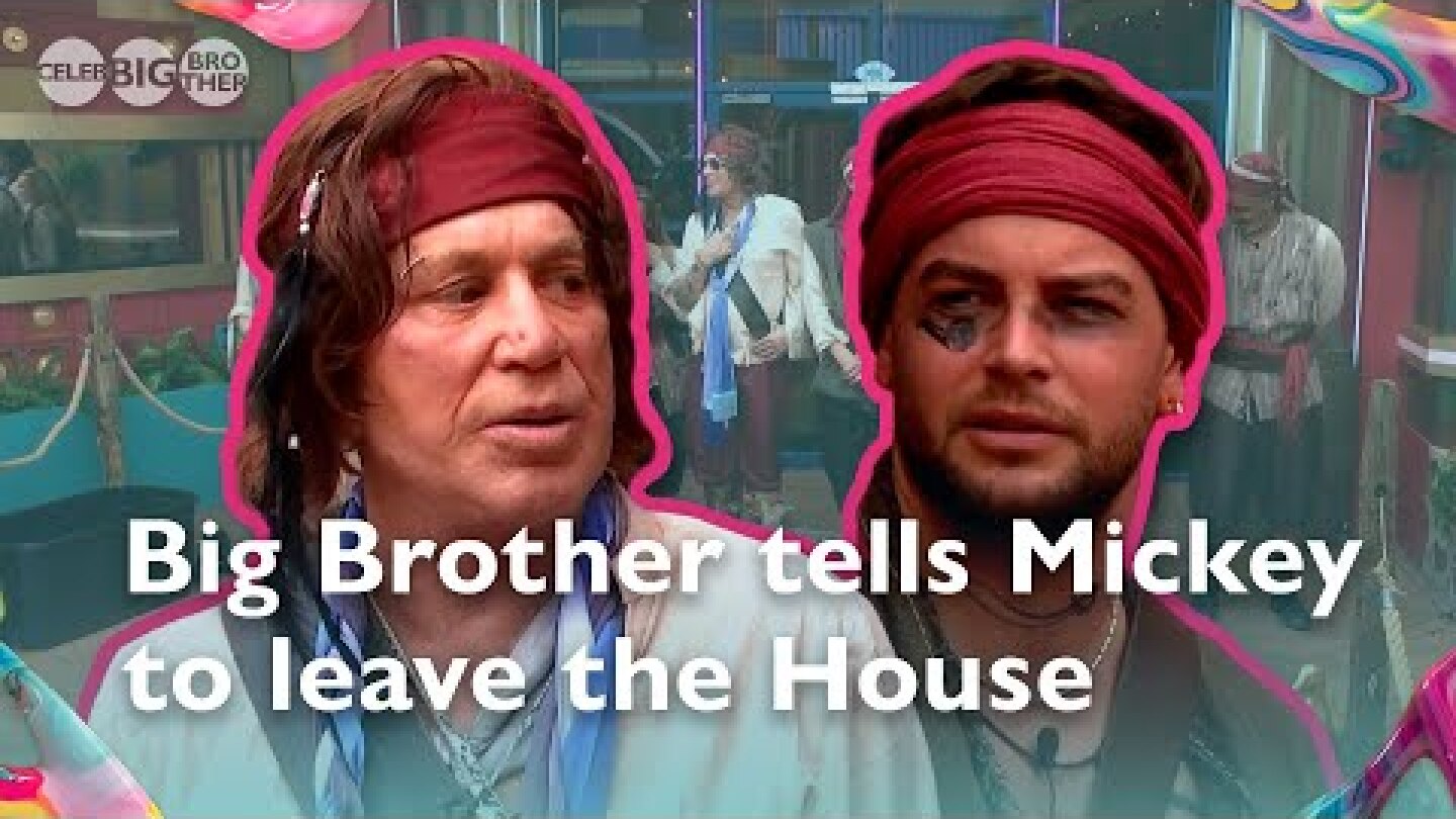 Mickey Rourke is asked to leave the House | Celebrity Big Brother 2025