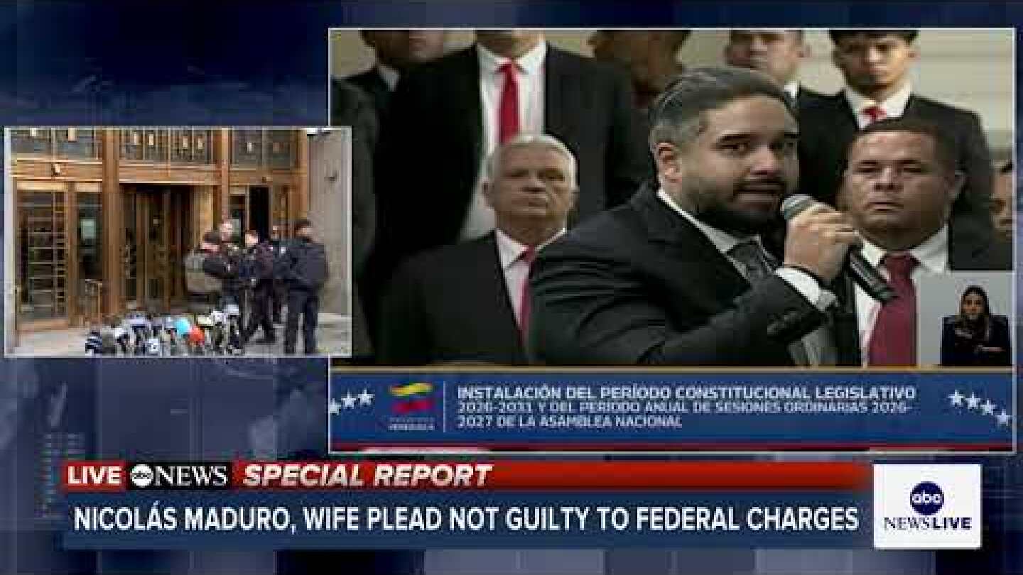 Venezuela's Nicolas Maduro declares 'I am innocent' and 'still president' in NYC court appearance