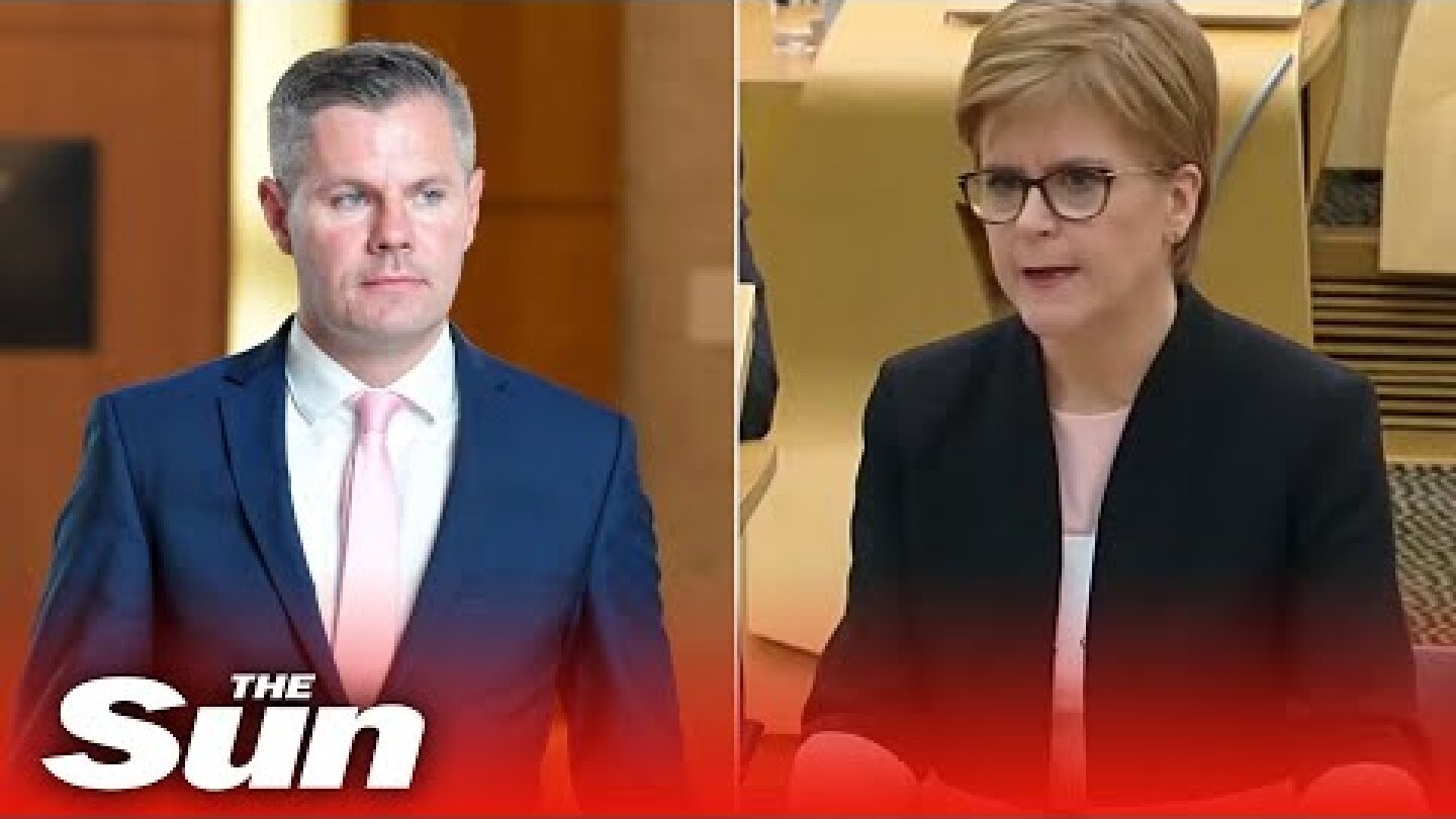 Nicola Sturgeon says Derek Mackay's conduct is 'unacceptable' as he is suspended from SNP