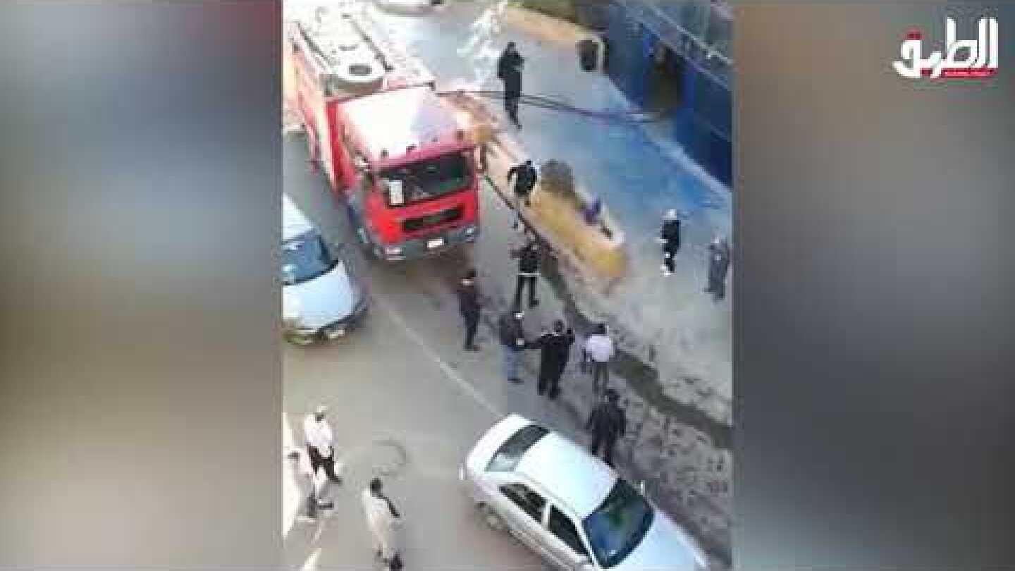 بالفيديو.. شاهد لحظة حريق مستشفى عزل مصر الأمل بالعبور