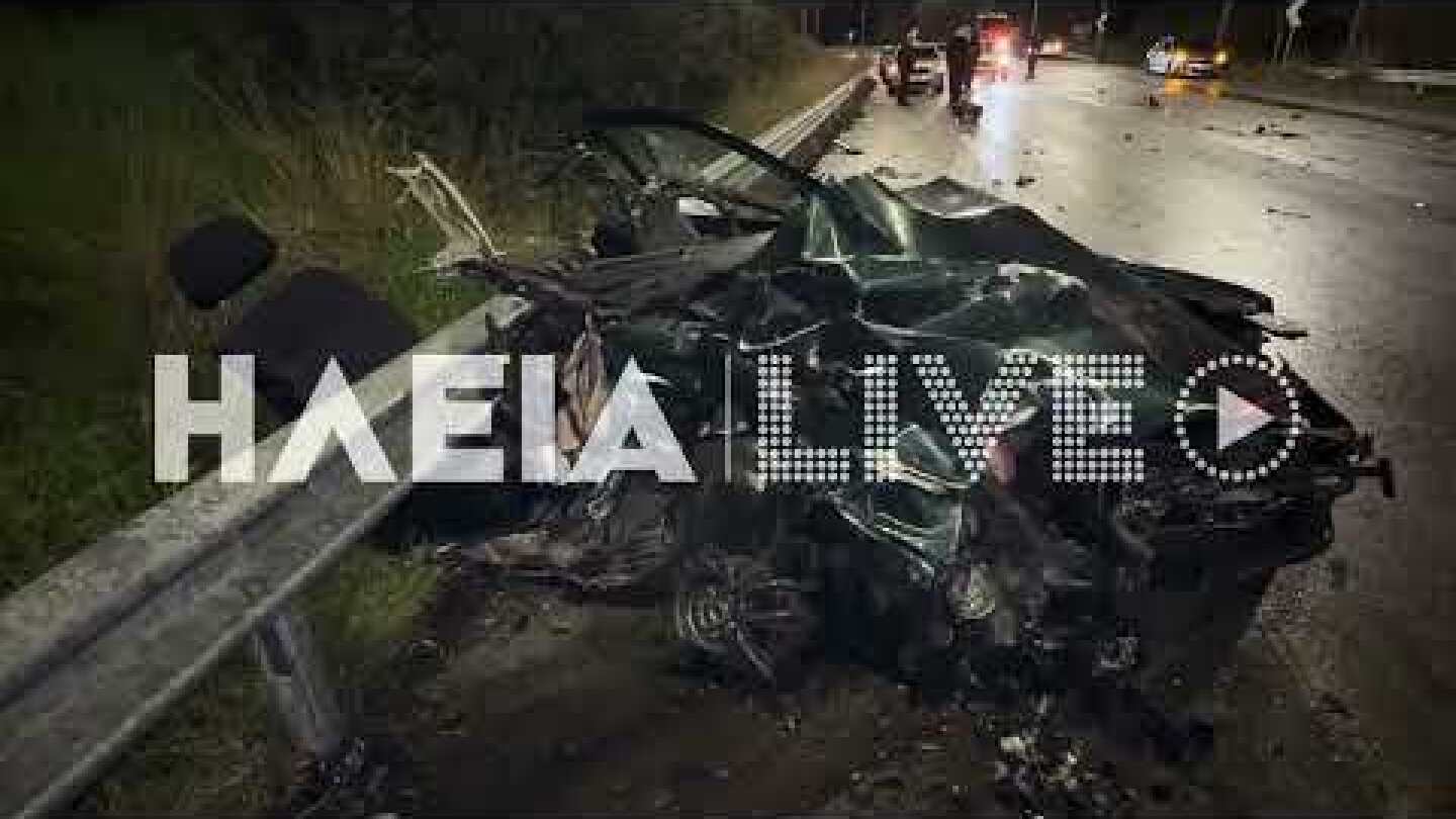 ilialive.gr - Αυτοκίνητο κόπηκε στα δύο, μετά από σφοδρή σύγκρουση στο Καλλίκωμο