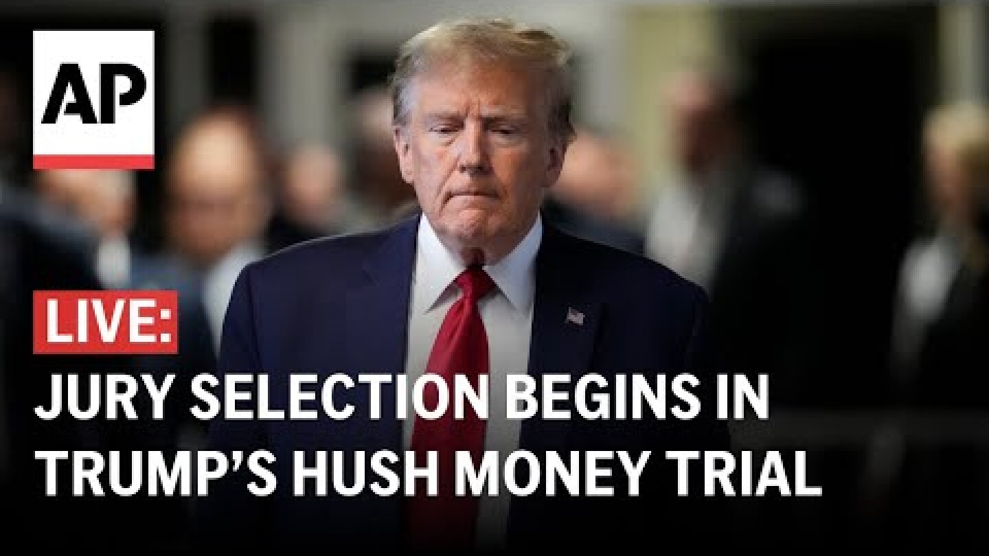 Trump hush money trial LIVE: At courthouse in New York