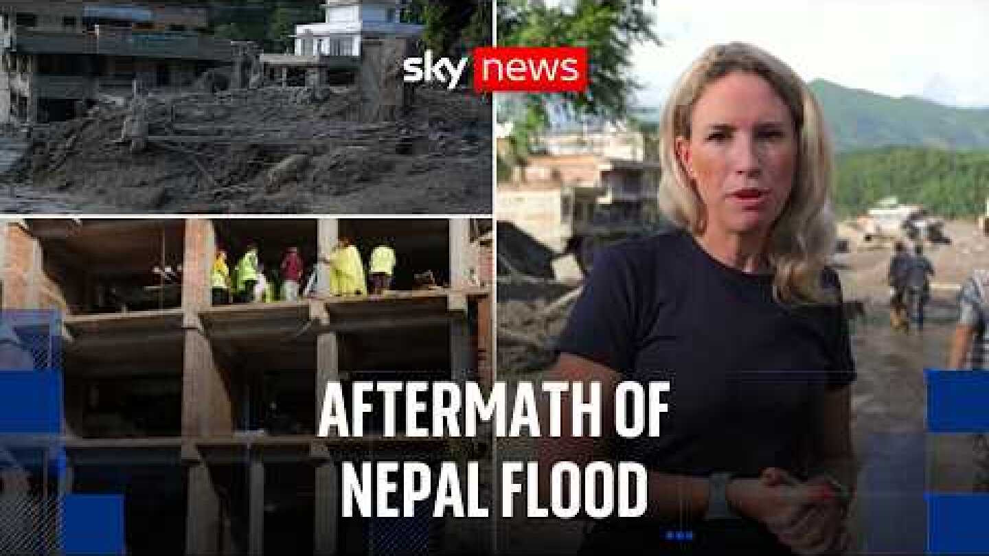 Nepal floods: Full communities levelled, with hundreds killed and missing