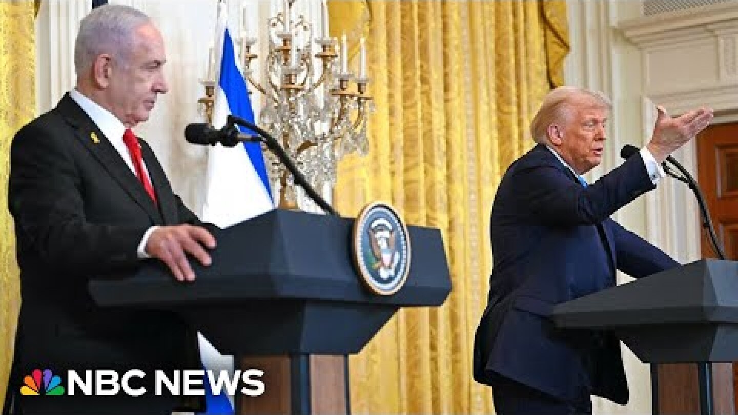 LIVE: Trump and Netanyahu meet to discuss Gaza and Iran tensions | NBC News