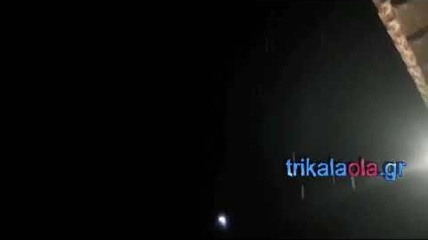 Τρίκαλα Το πρώτο χιόνι Πιαλεία Πύλης Τρικάλων ξημερώματα άρχισε χιονόπτωση Πέμπτη 13 12 2018