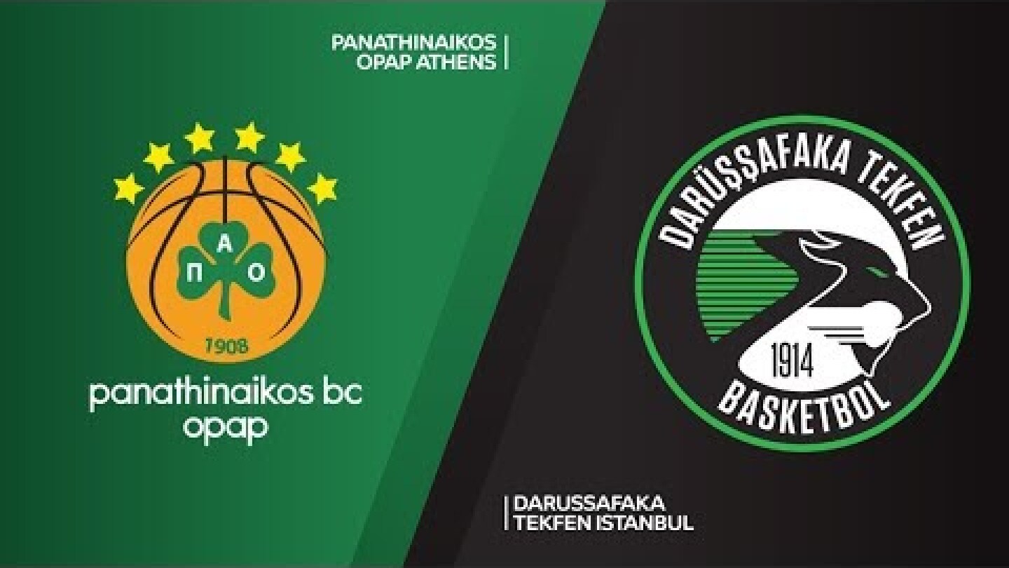 Panathinaikos OPAP Athens - Darussafaka Tekfen Istanbul Highlights | EuroLeague RS Round 12