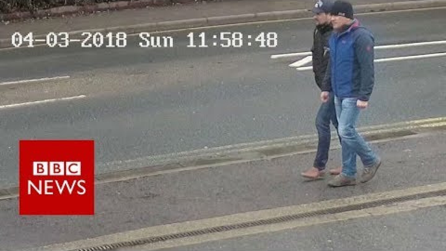 The Skripal suspects' walk through Salisbury - BBC News