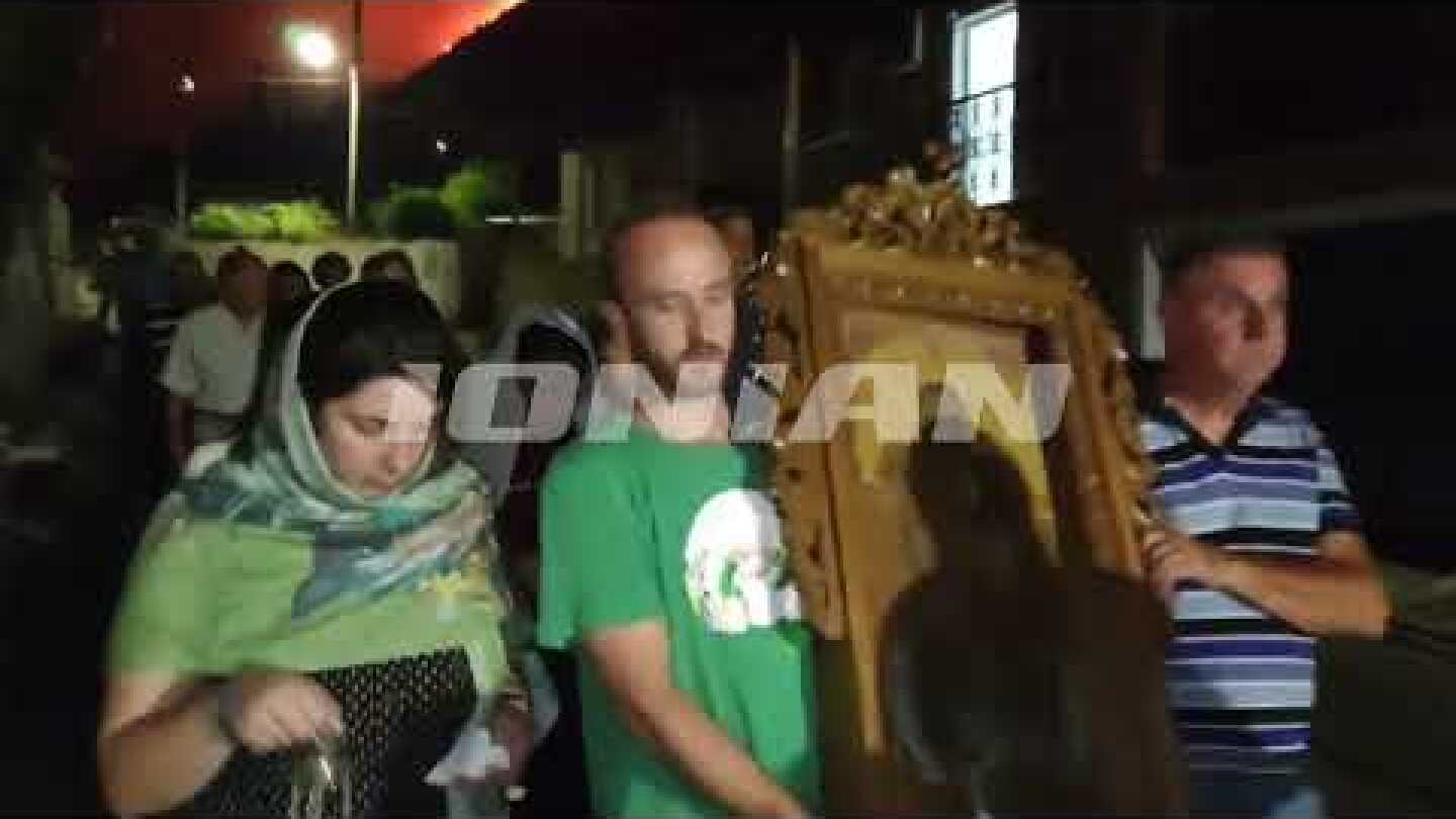 Ζάκυνθος :Λιτανεία στην Λιθακια για να σταματήσει η φωτιά ! 