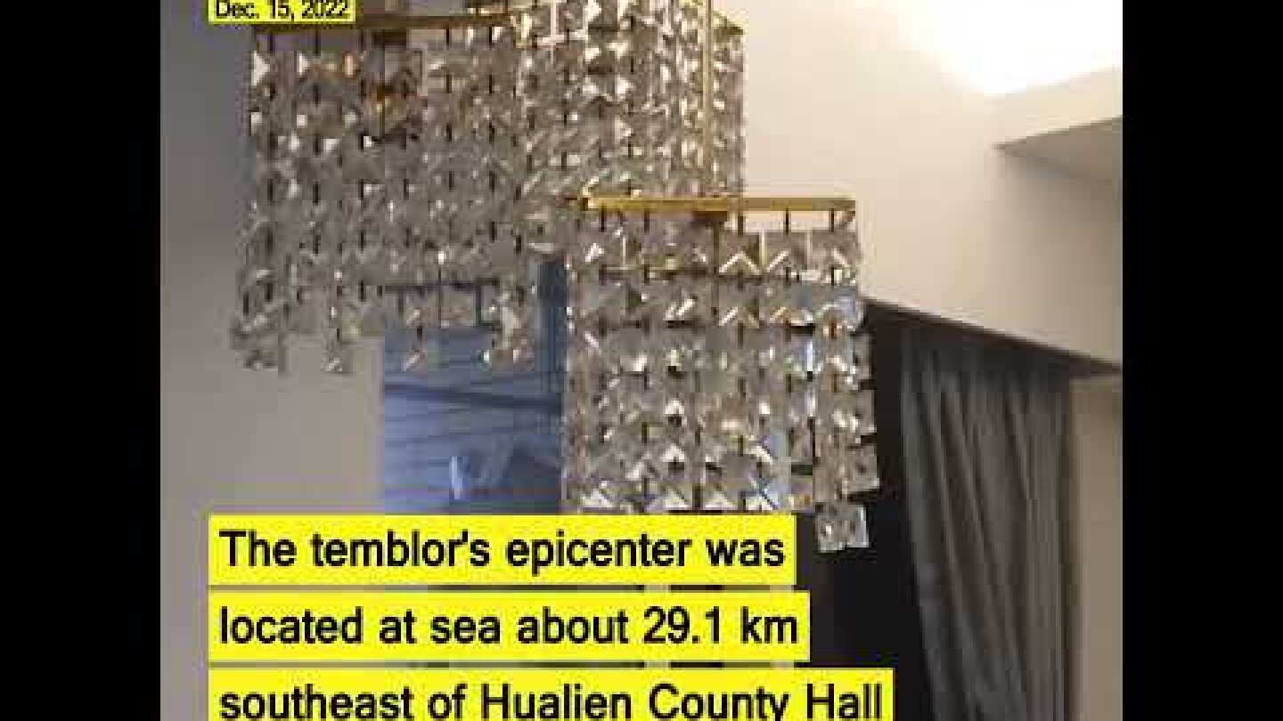 Magnitude 6.2 earthquake shakes eastern Taiwan #shorts