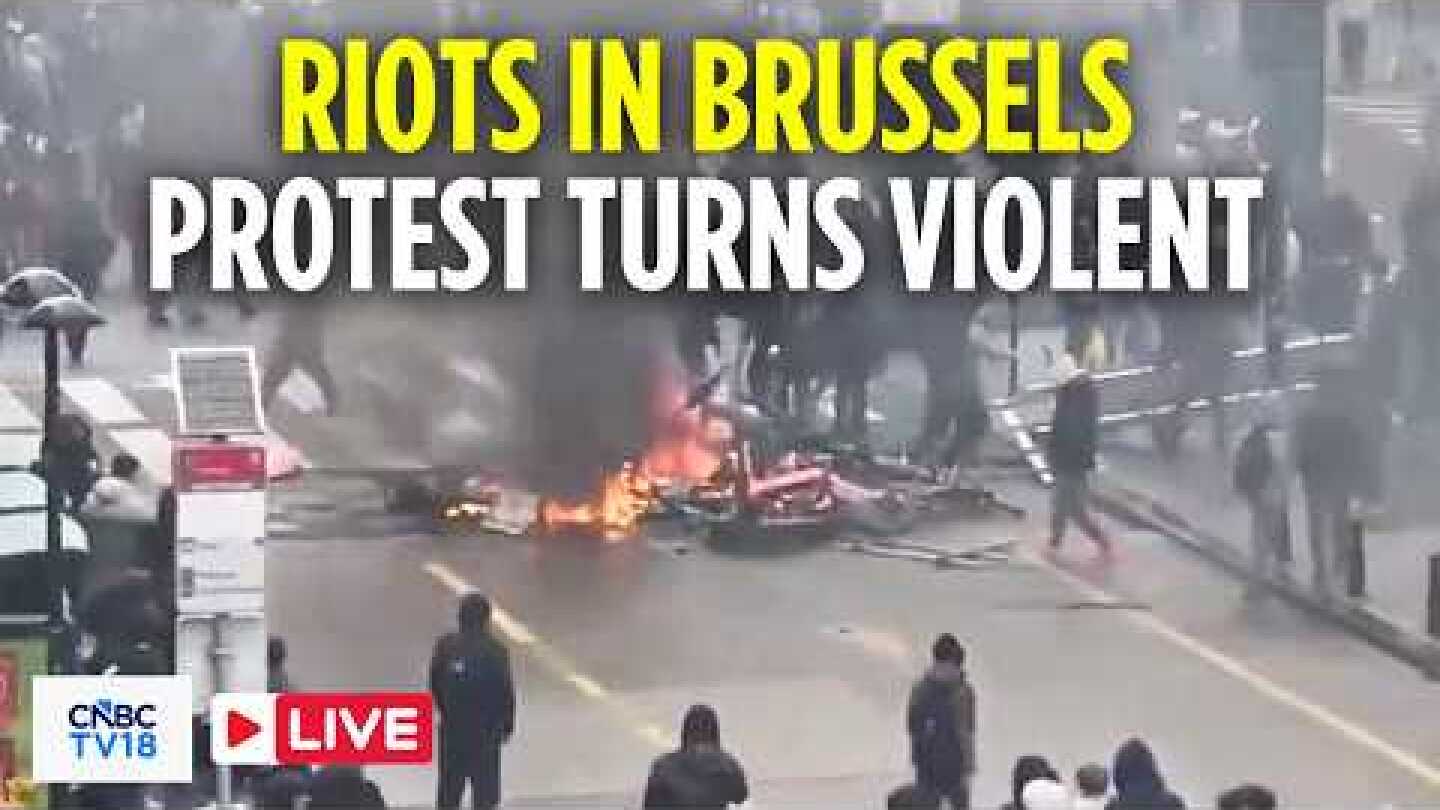 Brussels Protest LIVE: Clashes Break Out at Belgian Protest Against Student Education Reforms | N18G