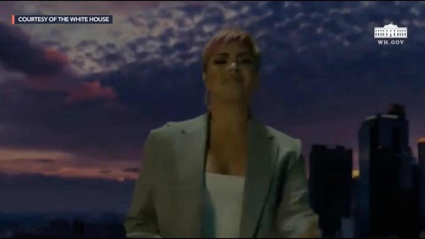 Demi Lovato sings 'Lovely Day' with medical frontliners at Biden-Harris inaugural