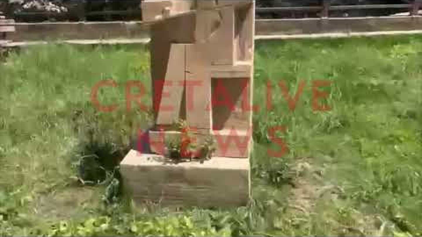 Απίστευτο: Βάνδαλοι αποκεφάλισαν την προτομή του Νίκου Ξυλούρη!