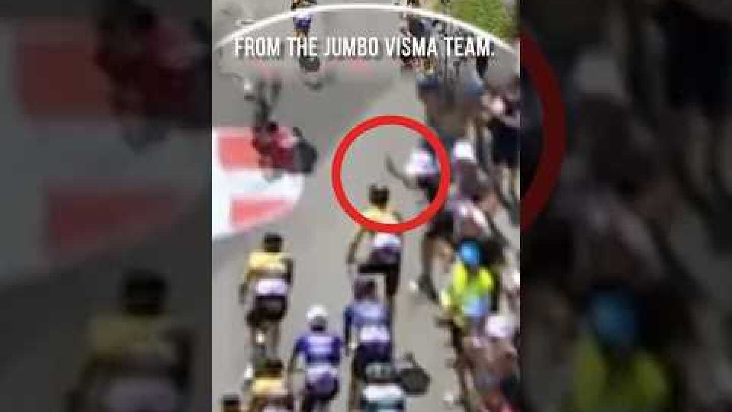 Fan taking selfie causes massive crash at Tour de France via @SBSSportau