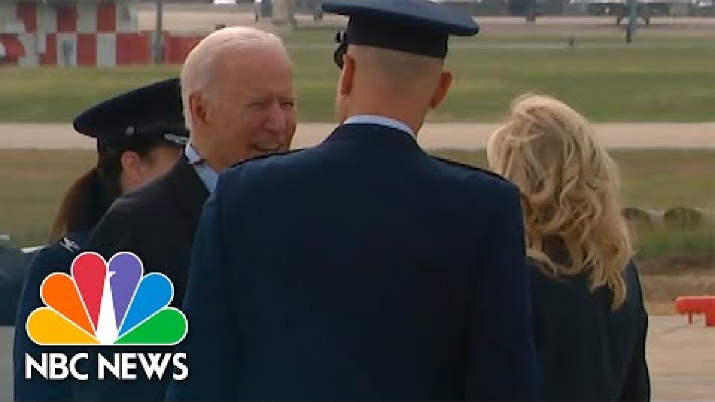 President Biden Swats Cicada Crawling On His Neck