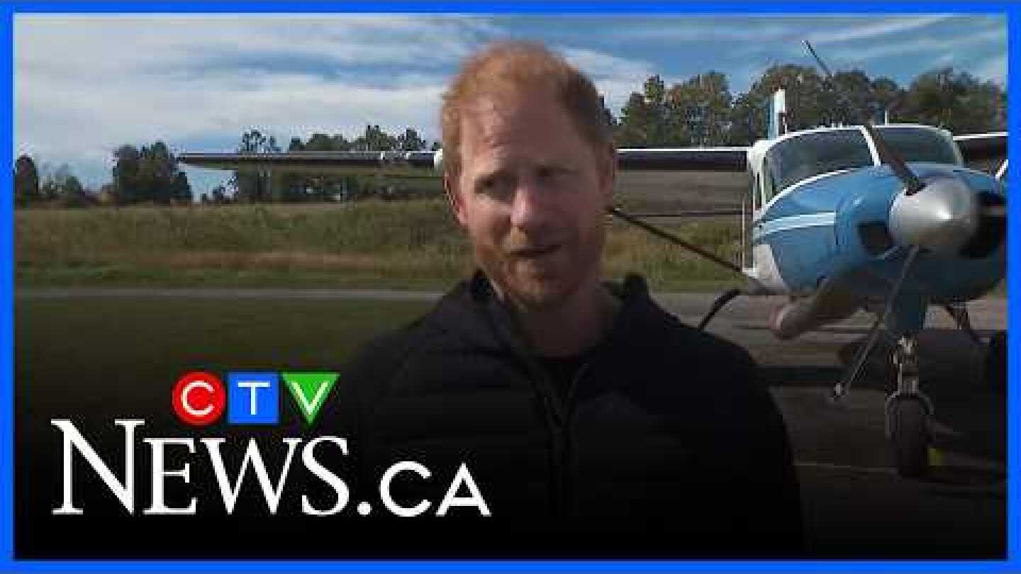 Prince Harry on skydiving for charity, moving back to the U.K. and his love for Canada | EXCLUSIVE