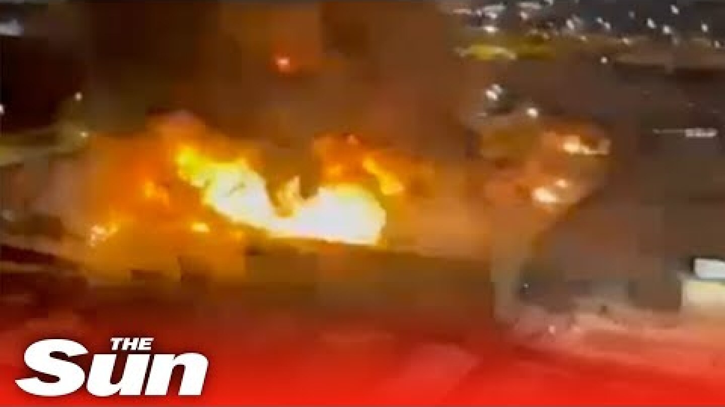 Moment Russian shopping centre EXPLODES in massive fireball