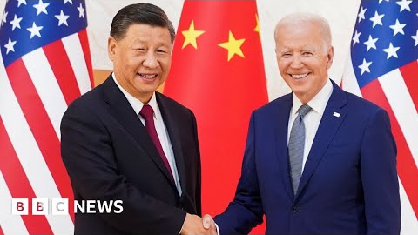 US President Biden shakes hands with Chinese President Xi Jinping in Bali – BBC News