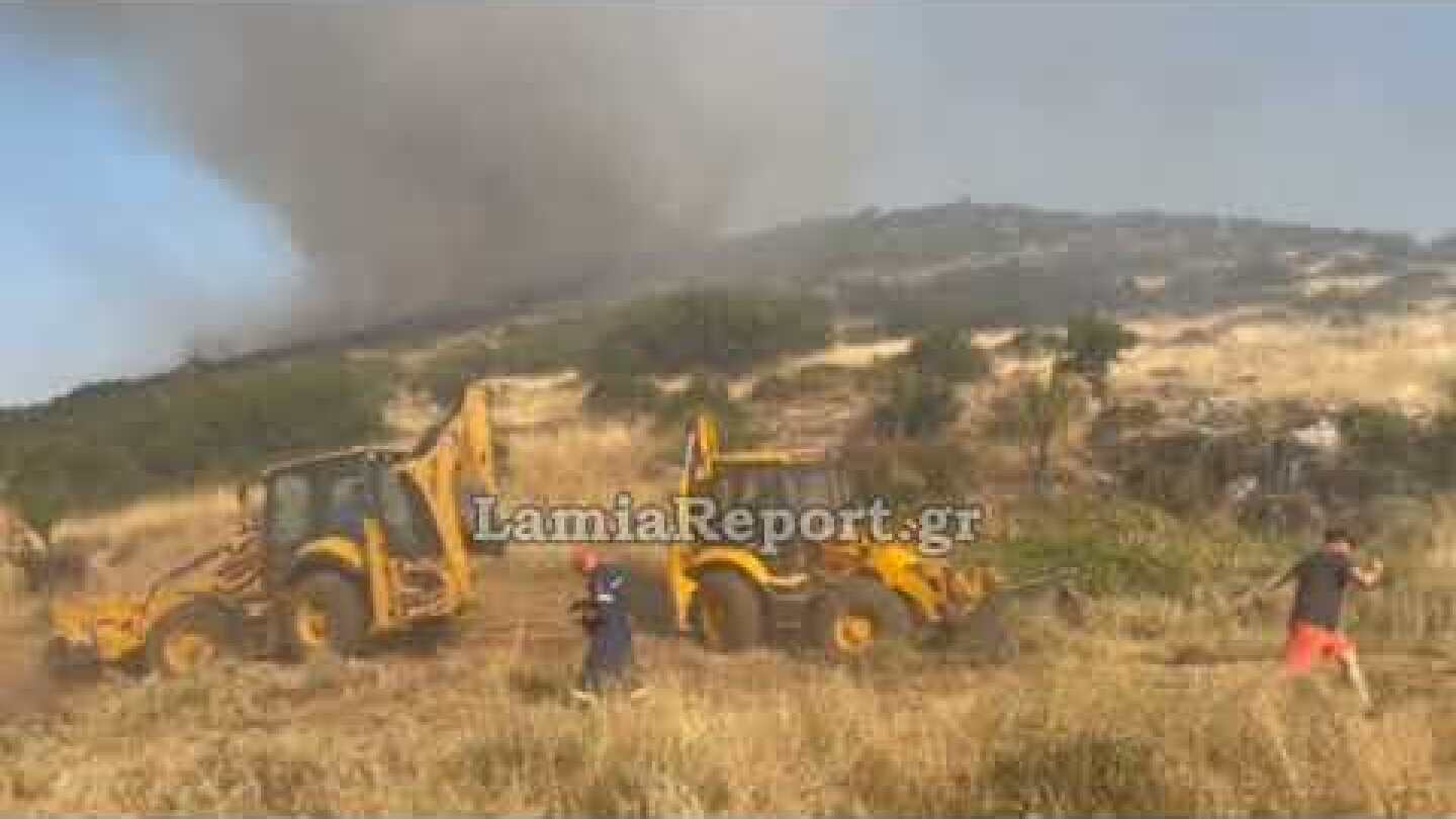 LamiaReport.gr: Μάχη 2η μέρα με πυρκαγιά στη Λαμία