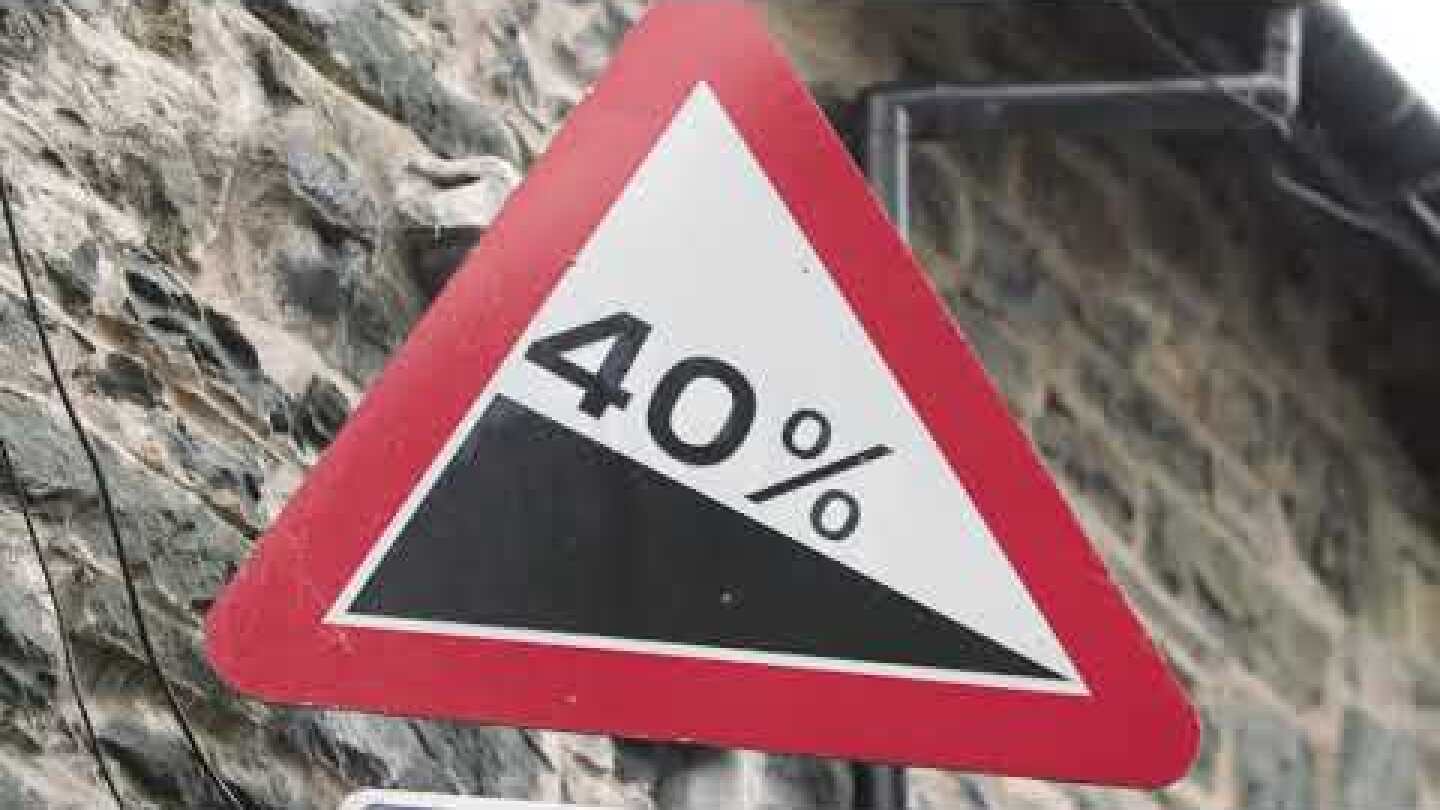 Cyclist speeds down world's steepest street in North Wales... now in Guinness Records!