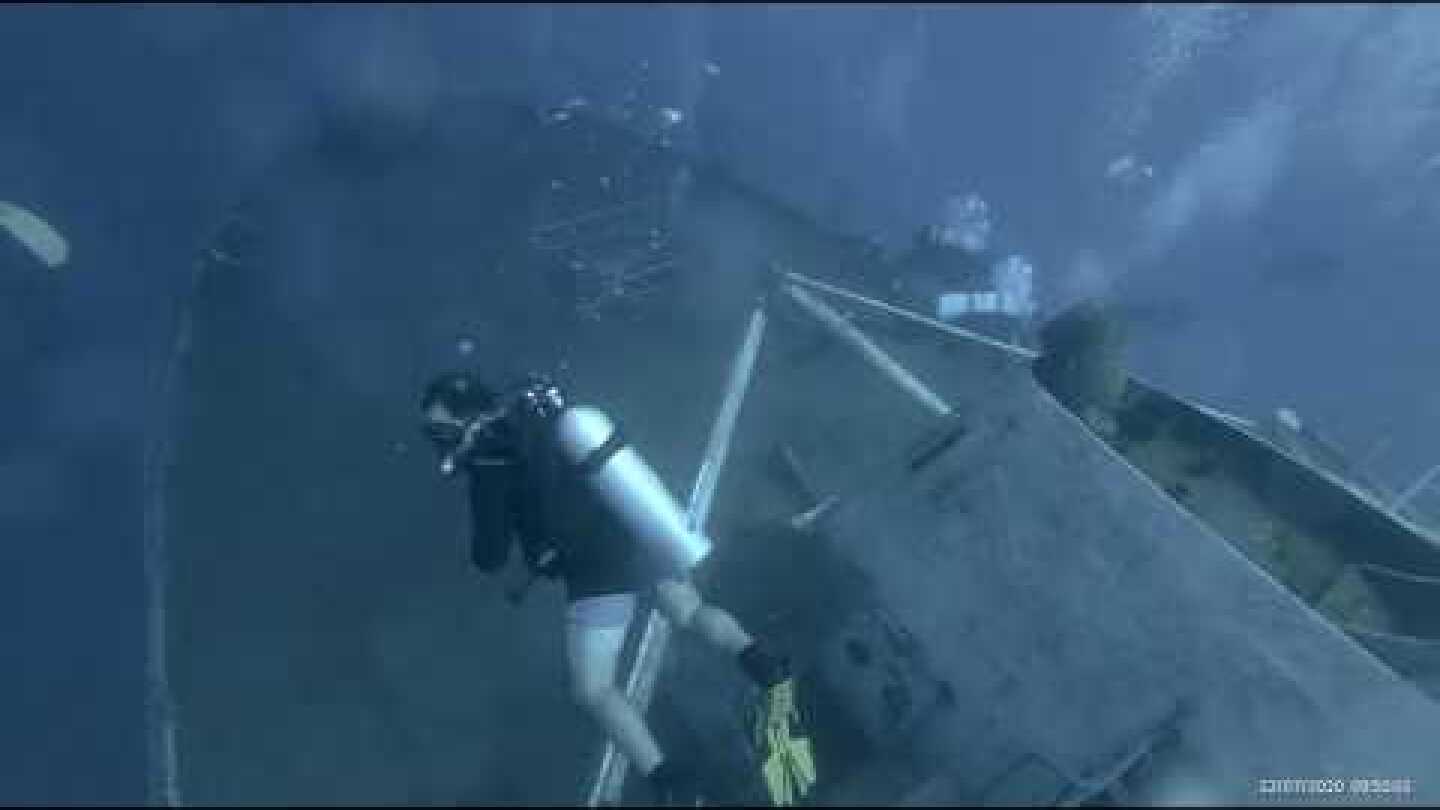 GOING DOWN TO SHIPWRECK ELPIDA -  LARNACA CYPRUS