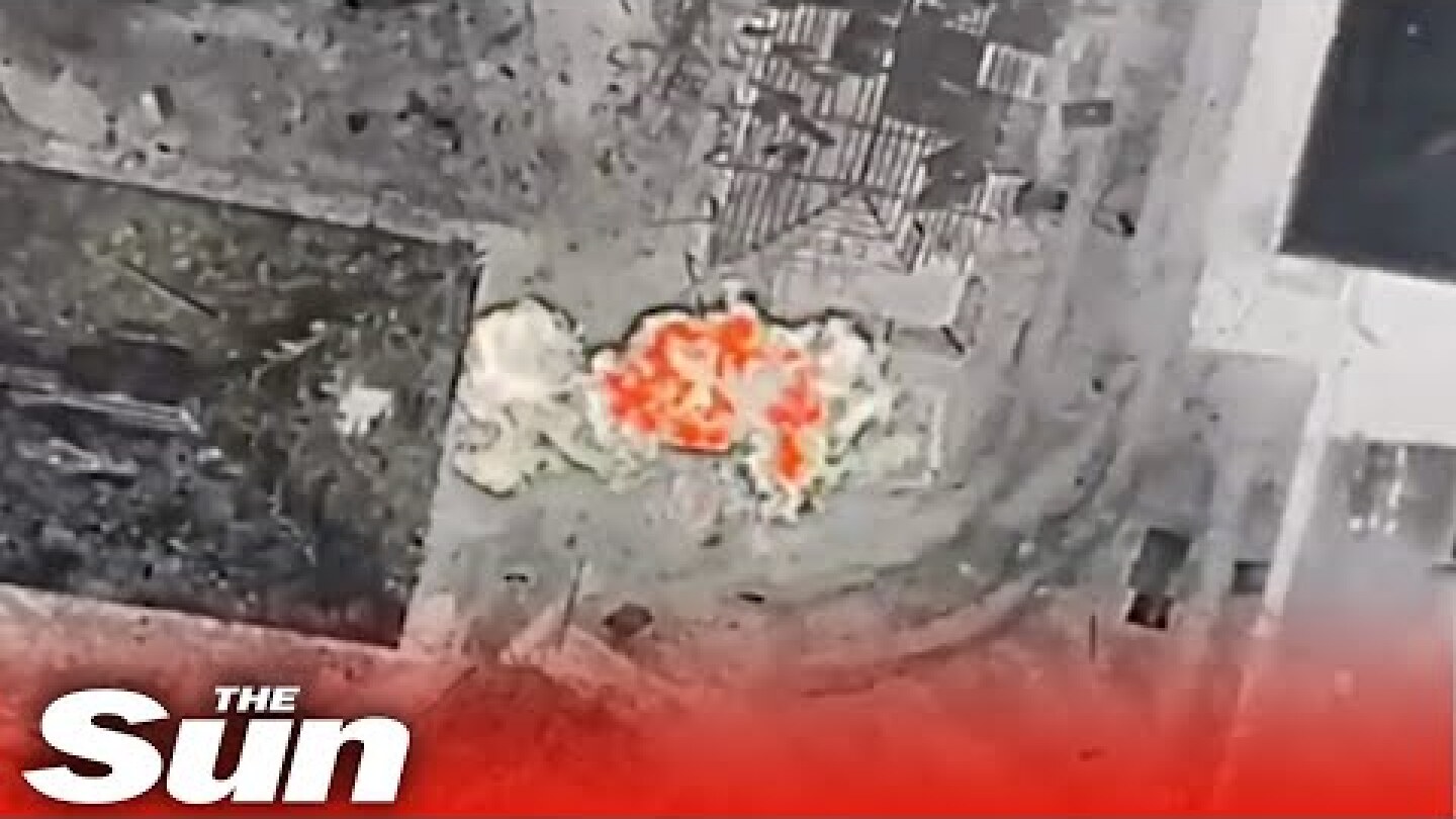 Ukrainian forces use drones to drop explosives on Russian targets