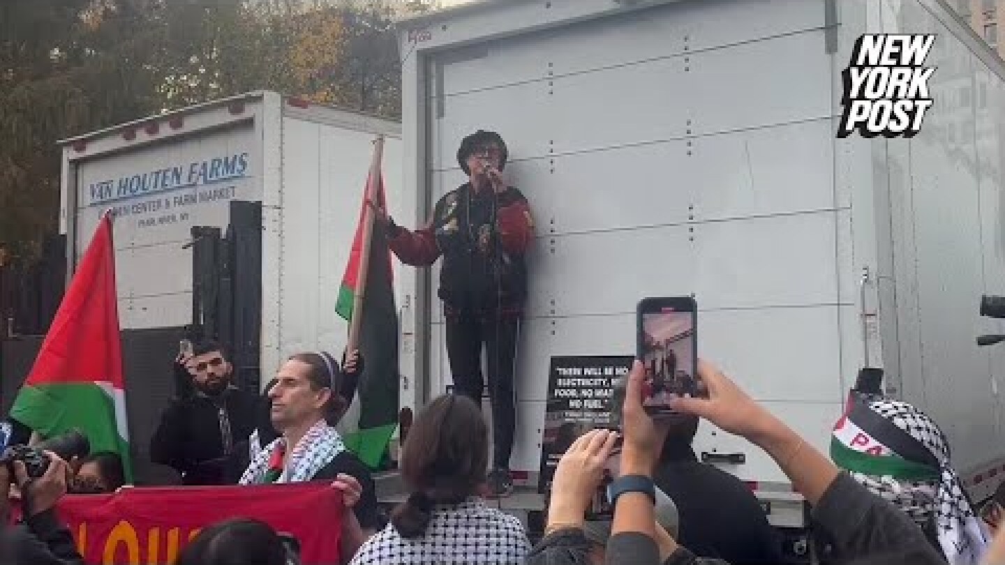 Susan Sarandon to young crowd of pro-Palestinian protesters: 'Talk to each other'