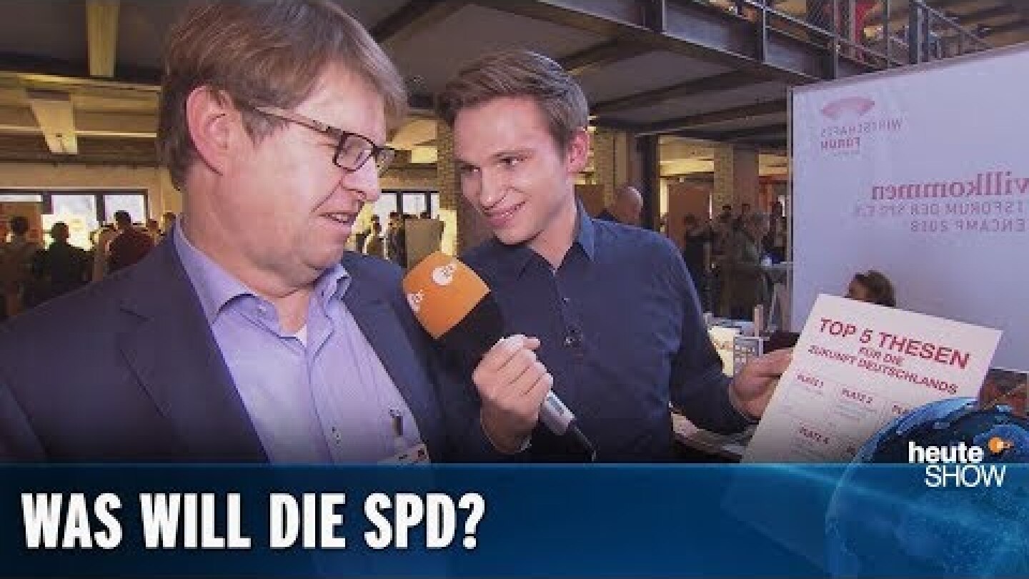 Fabian Köster beim Debattencamp der SPD | heute-show vom 16.11.2018