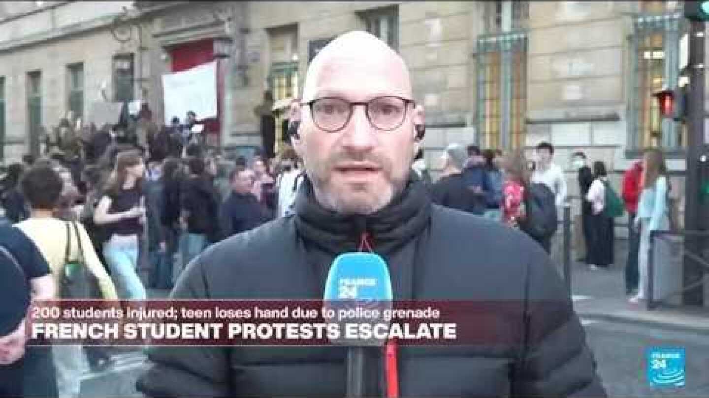 Paris students gear up for 'Black Tuesday' protests • FRANCE 24 English