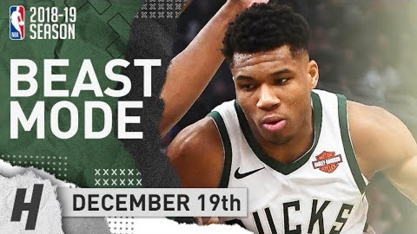 Giannis Antetokounmpo Full Highlights Bucks vs Pelicans 2018.12.19 - 25 Pts, 8 Reb, 8 Ast