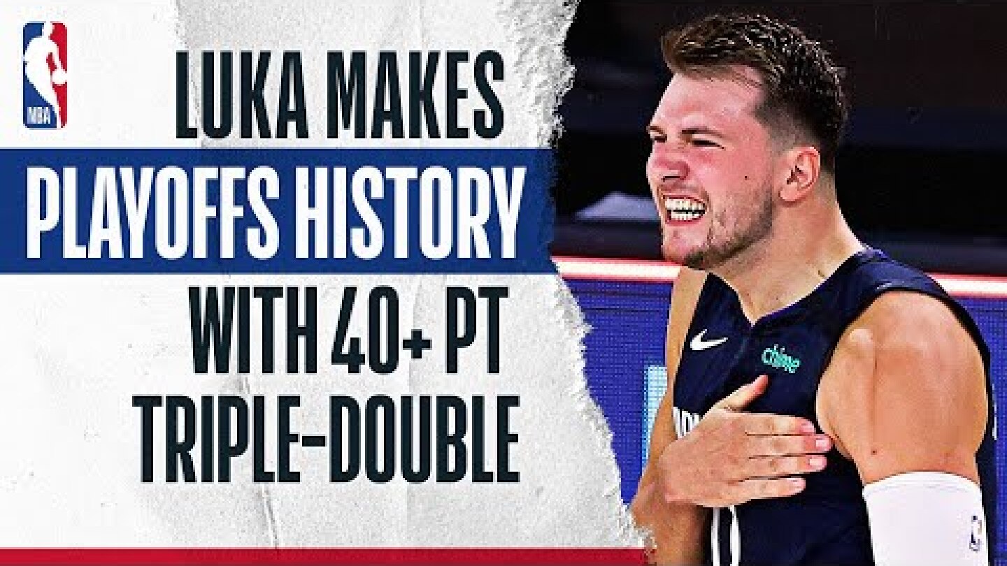 Luka Doncic Is First Player In #NBAPlayoffs HISTORY With 43 PTS, 17 REB, 13 AST or better In Game!