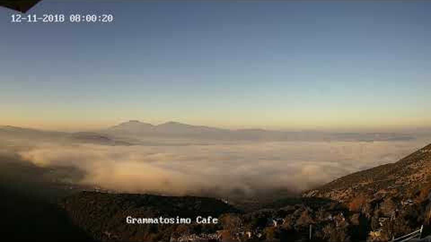 Mazia (Ioannina) - Advection Fog over Pamvotis lake (timelapse)