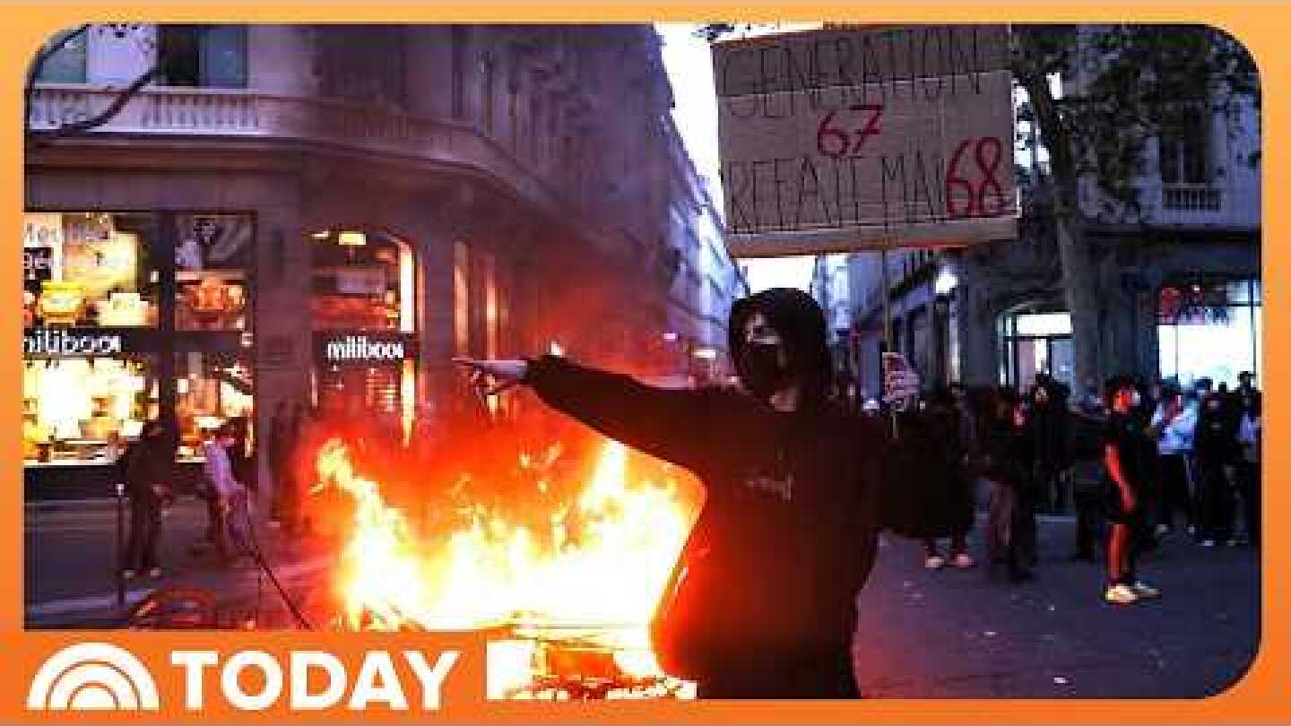 Violent Protests Over Cost of Living Spark Curfews Across France
