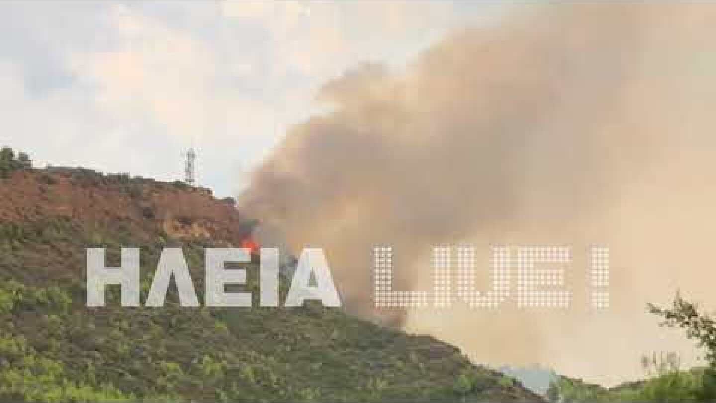 ilialive.gr - Διπλές πυρκαγιές σε Δαφνιώτισσα - Γεράκι - Ανάληψη
