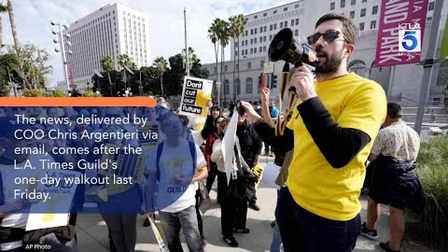 Los Angeles Times announces mass layoffs