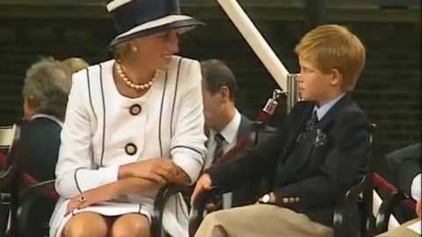 Princess Diana at VJ Day parade