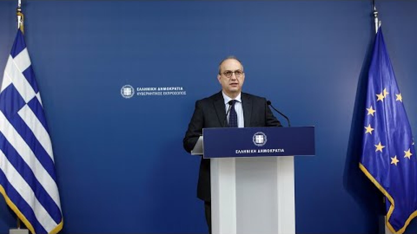 Eνημέρωση πολιτικών συντακτών από τον Κυβερνητικό Εκπρόσωπο Γιάννη Οικονόμου