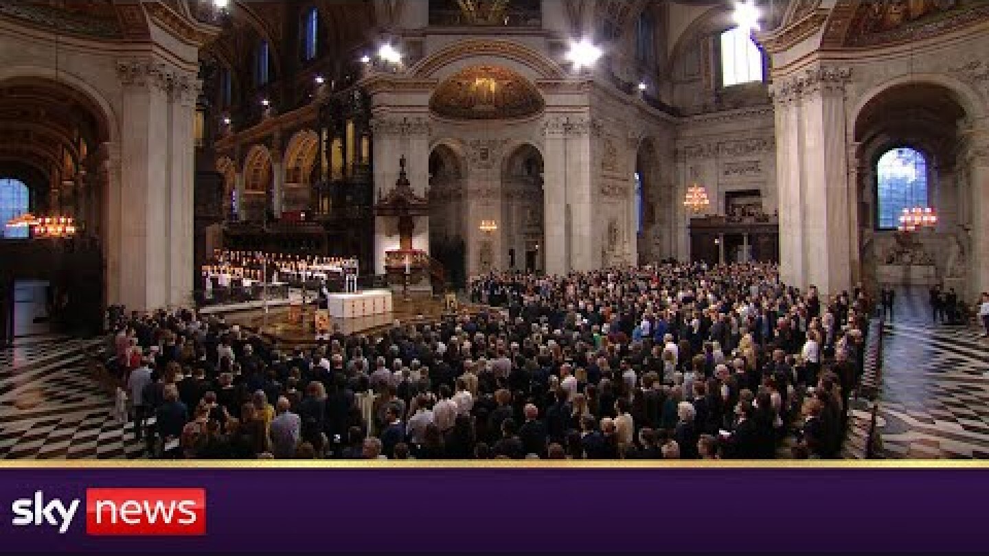 'God save the King' sung for the first time at St Paul's memorial service