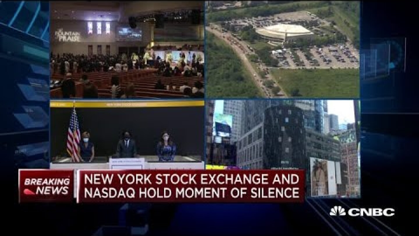 New York Stock Exchange, Nasdaq hold moment of silence for George Floyd