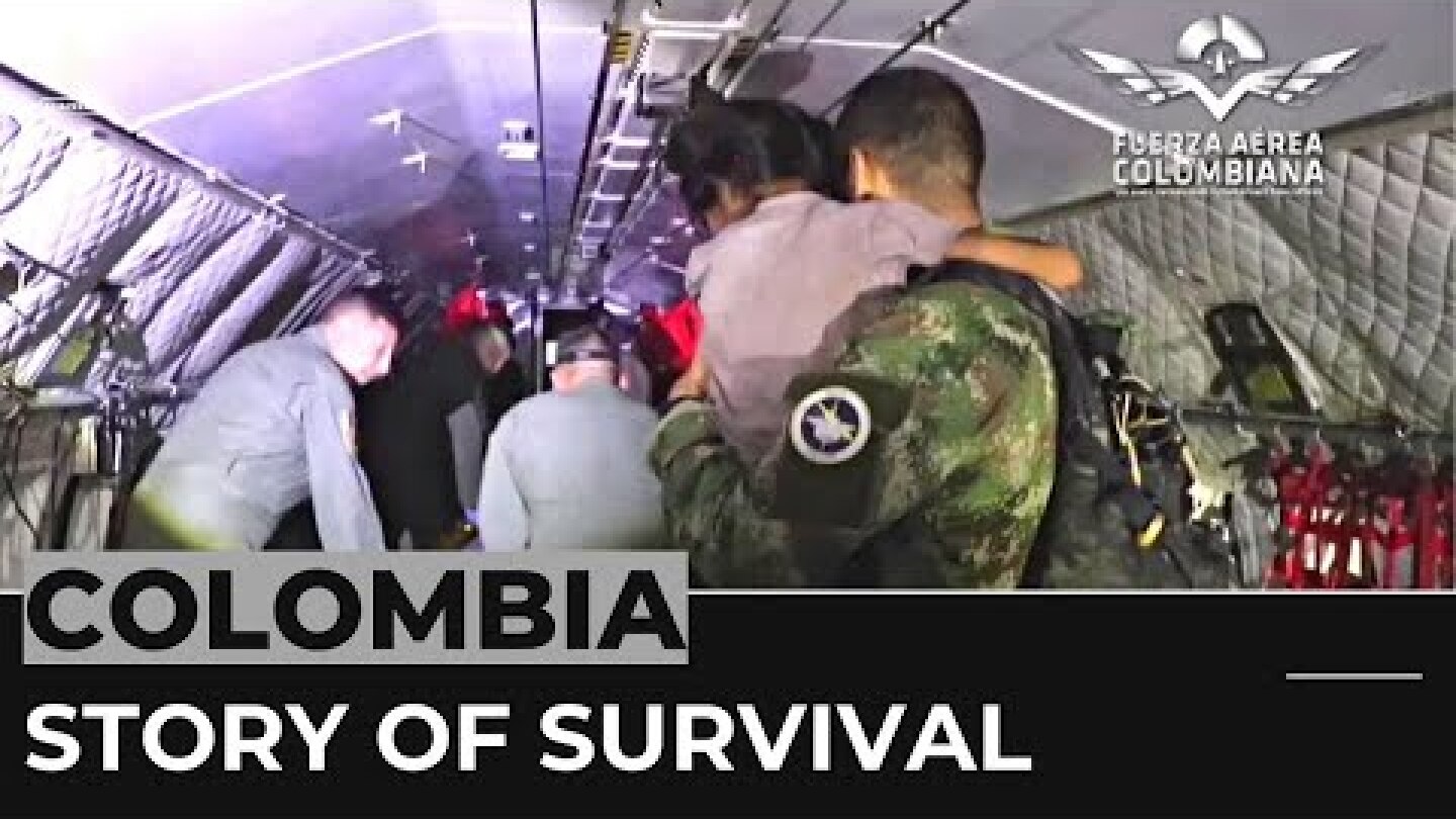 Four siblings reunited with relatives after Colombia plane crash