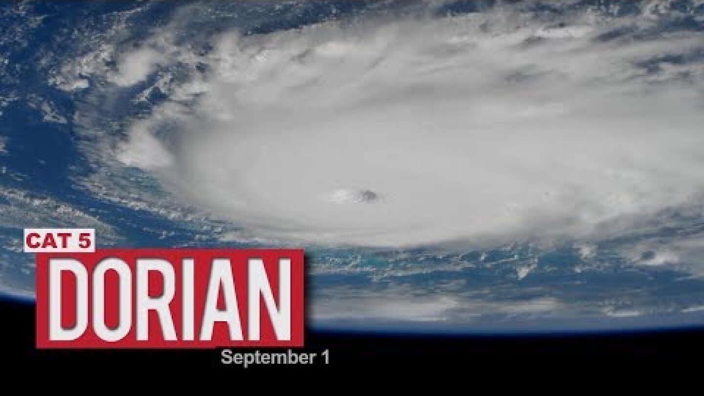 Views of Hurricane Dorian from the International Space Station - September 1, 2019
