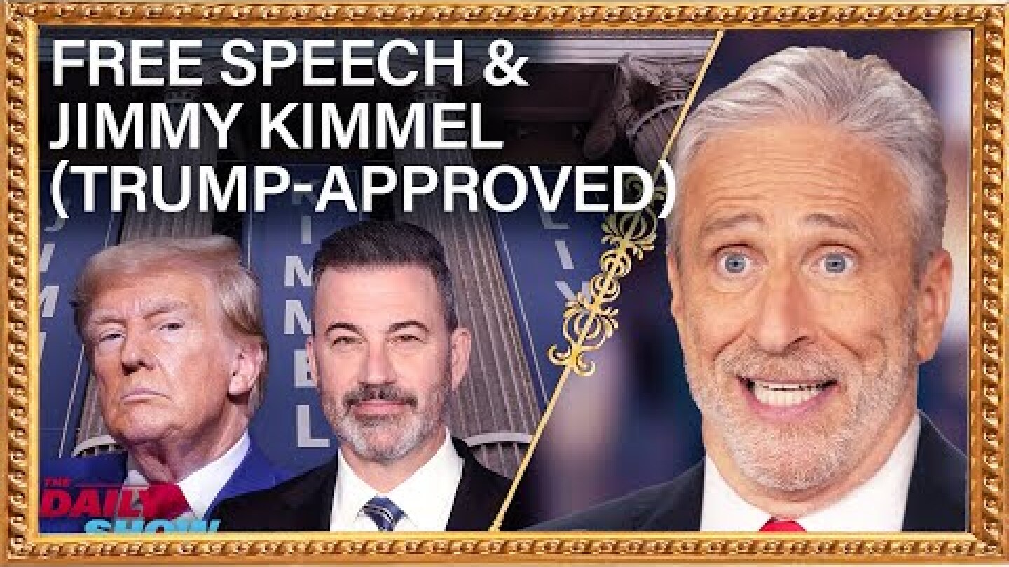 Jon Stewart's Post-Kimmel Primer on Free Speech in the Glorious Trump Era | The Daily Show