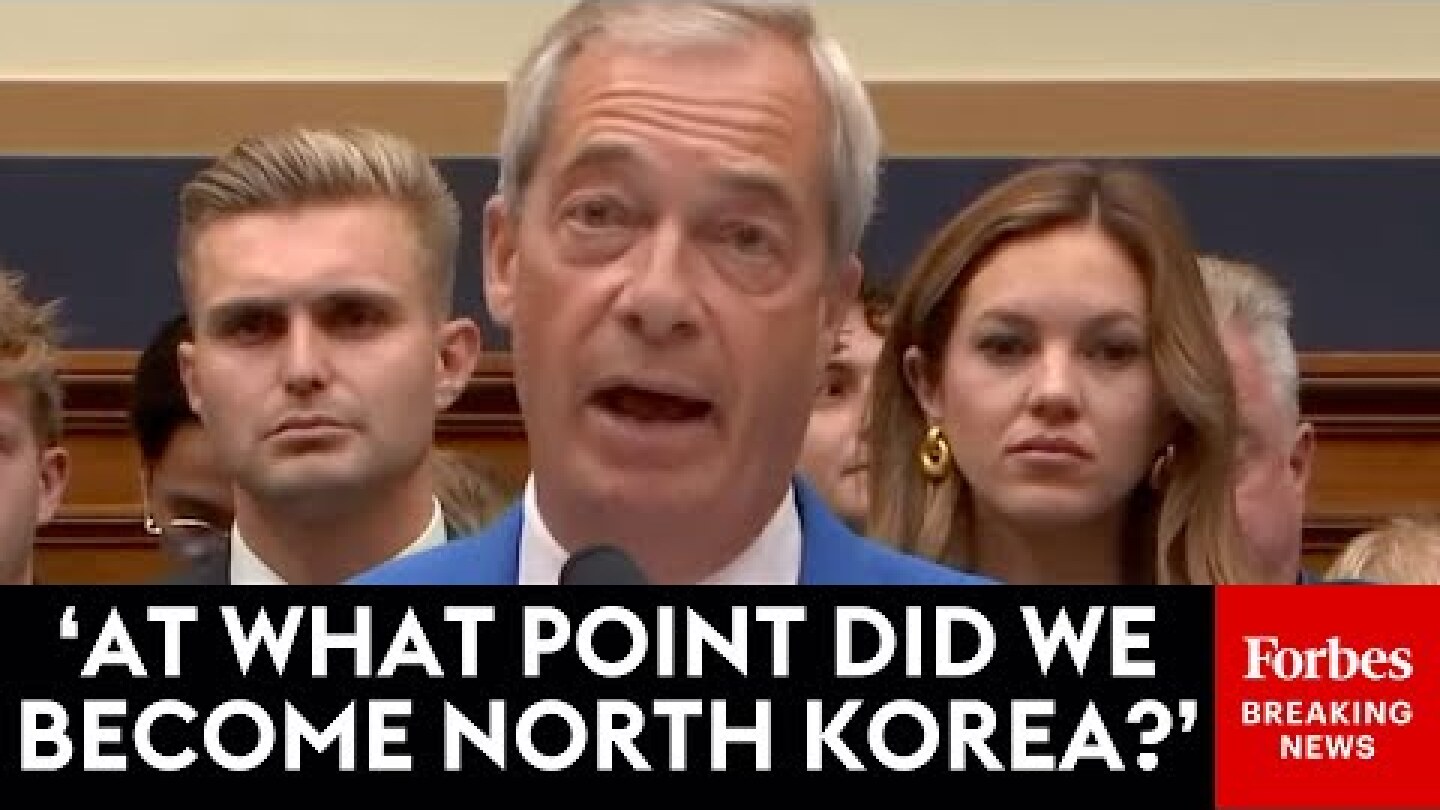 FULL REMARKS: Nigel Farage Issues Dire Warning To Congress About Threats To Free Speech In The West